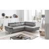 Ecksofa Mit Schlaffunktion Und Bettkasten Gisele Grau - Chromfarben/Hellgrau, KONVENTIONELL, Textil (256/209cm) - Livetastic