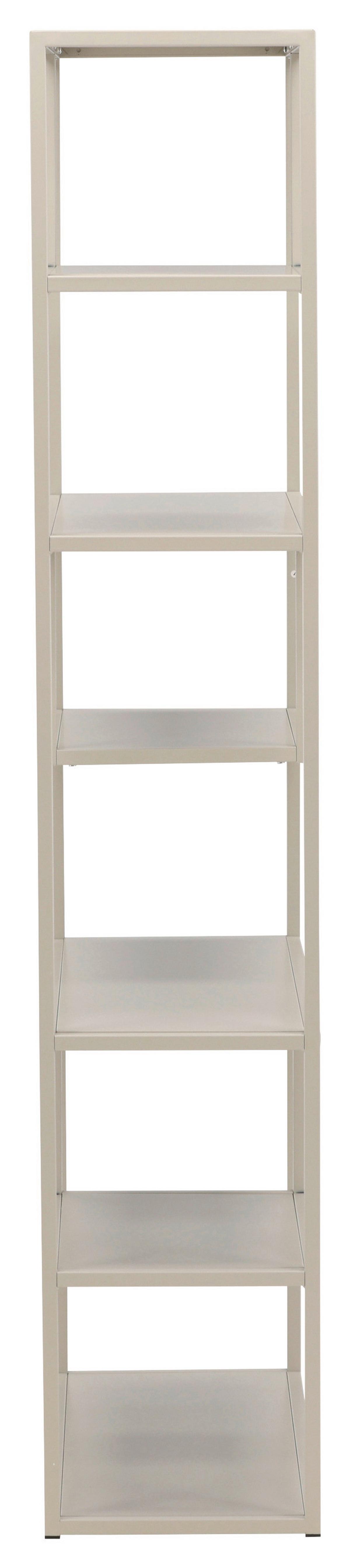 Bücherwand Staal - Beige, Design, Metall (85/188/35cm) - Livetastic