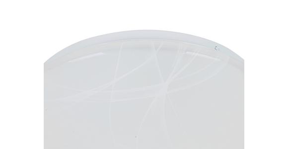 LED-Deckenleuchte Bolly - Alabasterfarben/Weiß, MODERN, Kunststoff/Metall (29/8,8cm) - Luca Bessoni