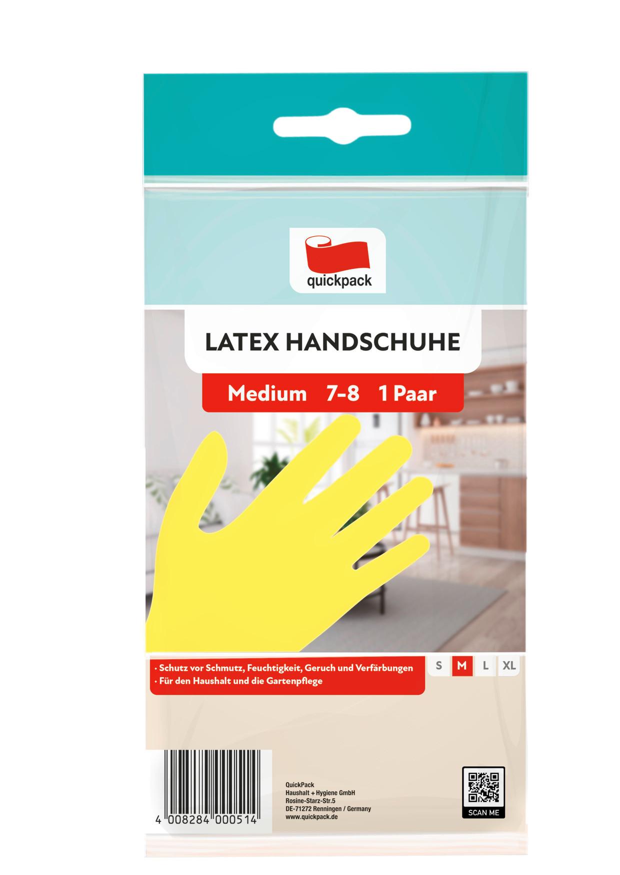 Haushaltshandschuhe Gr. M - Pink/Gelb, Basics, Kunststoff (8null)