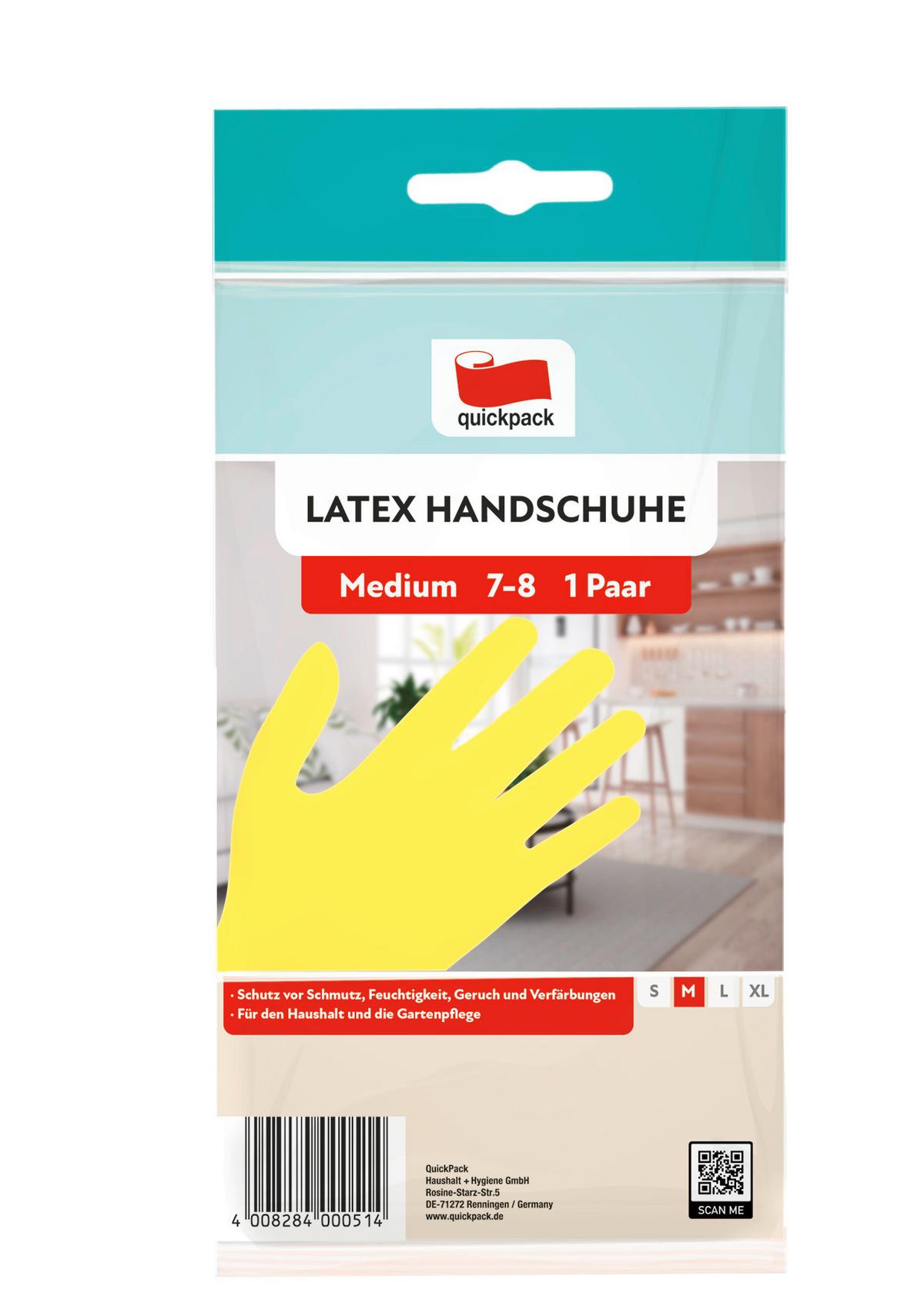 Haushaltshandschuhe Gr. M - Pink/Gelb, Basics, Kunststoff (8null)