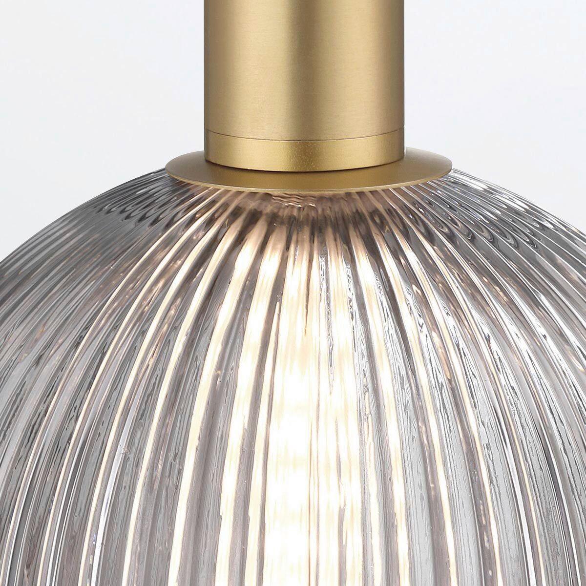 Függeszték Qn-Palmas-1mp-Bg - aranyszínű, Konventionell, üveg/fém (15,2/272cm) - Elstead Lighting