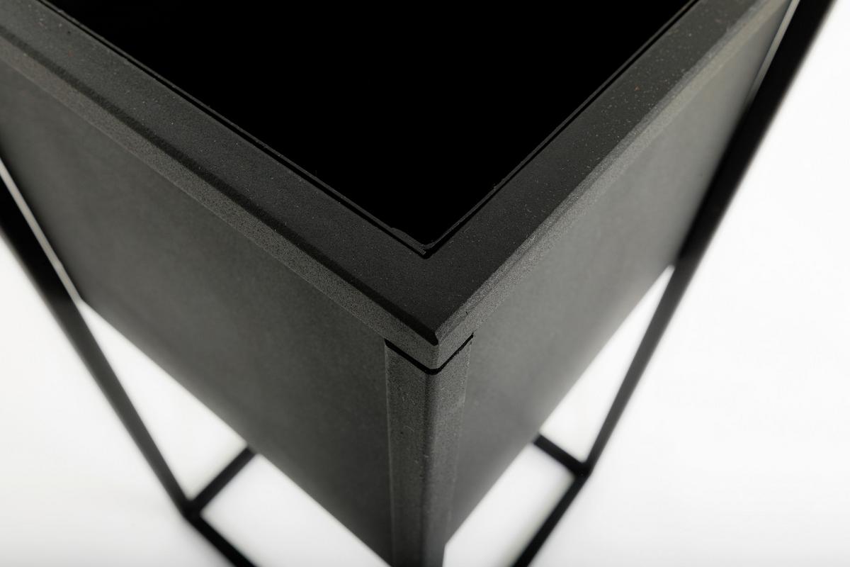 Blumenständer Metall Schwarz Bxhxt: 23x60x23 Cm - Schwarz, Basics, Metall (23/60/23cm)