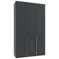 Drehtürenschrank New York Graphitfarben B:135cm - Graphitfarben, MODERN, Holzwerkstoff (135/236/58cm) - MID.YOU