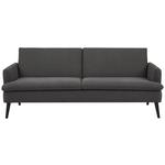 2-Sitzer-Sofa mit Schlaffunkt. Mina Grau - Schwarz/Grau, MODERN, Holz/Textil (110/180cm) - Luca Bessoni