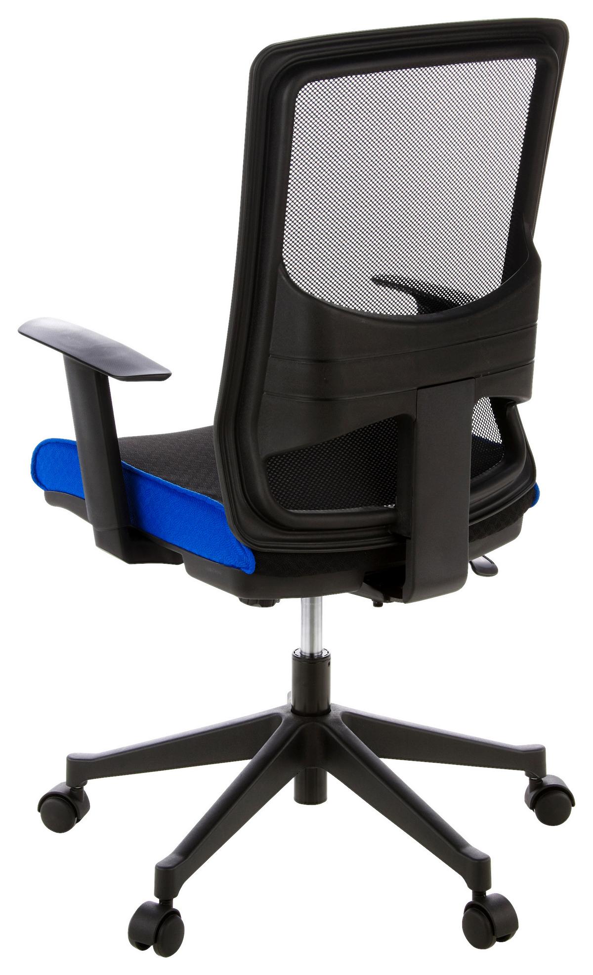 Drehstuhl Lavita Blau/Schwarz - Blau/Schwarz, MODERN, Kunststoff/Textil (57/113/44cm) - MID.YOU