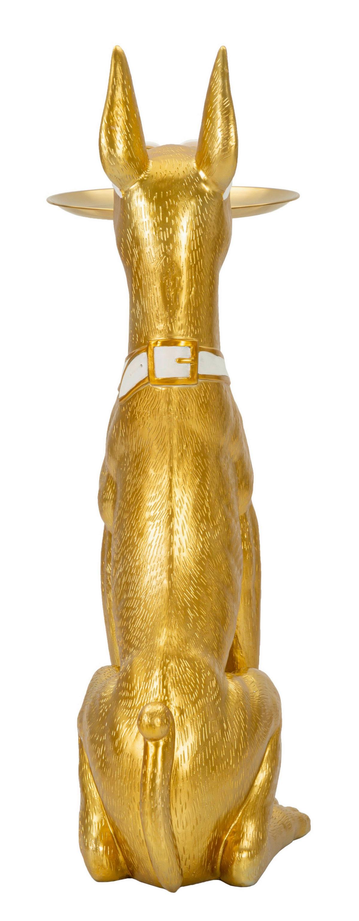 Skulptur Kunststoff/metall, Gold - Basics, Kunststoff/Metall (39/91/25cm)