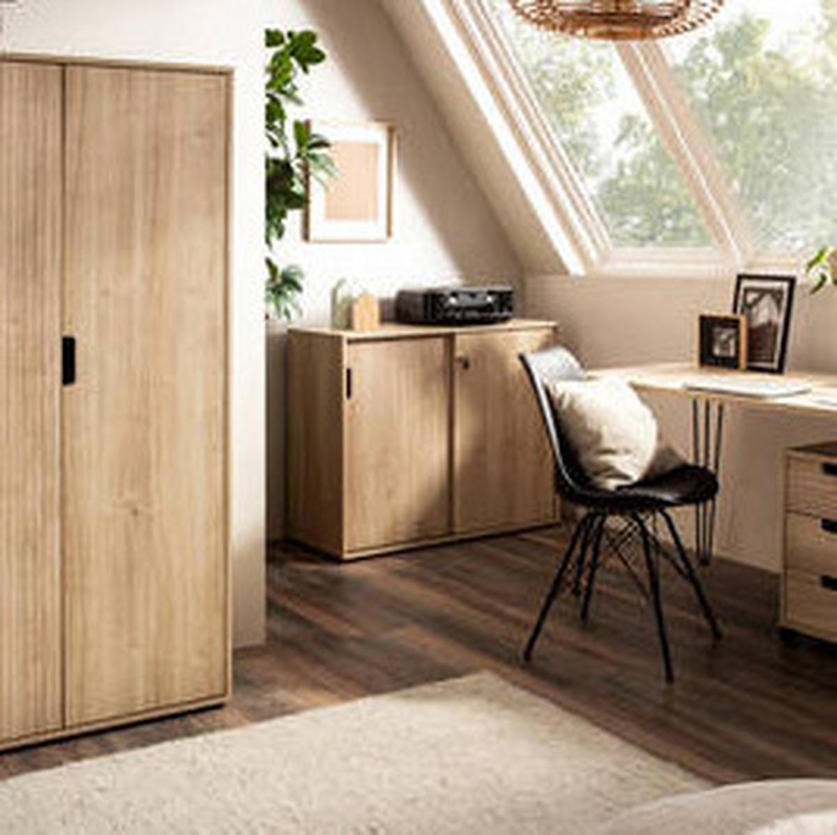 Aktenschrank Emmik Eiche Dekor B: 100,1cm - Eichefarben, MODERN, Holzwerkstoff (100,1/83,6/41cm) - MID.YOU