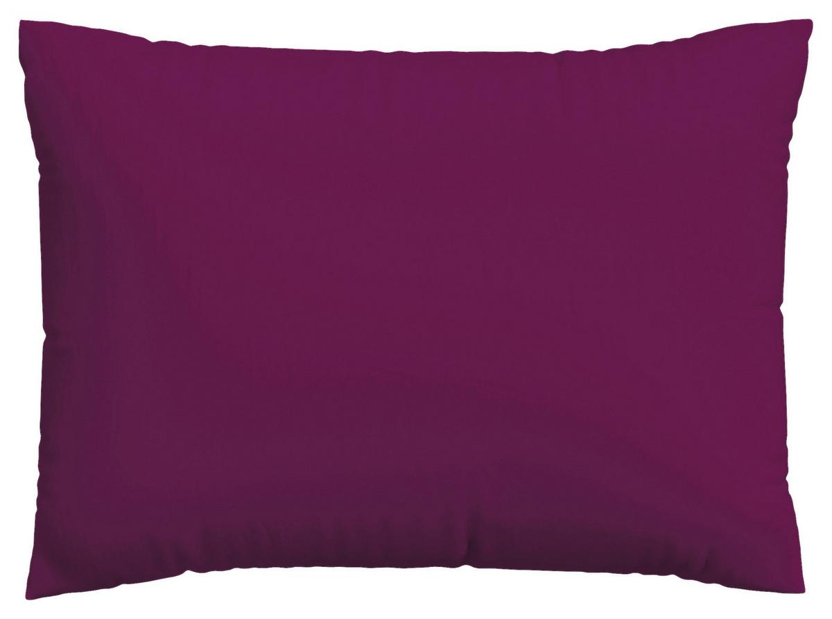 Kopfpolsterbezug Woven Satin - Violett, Basics, Textil (70/90cm) - Schlafgut
