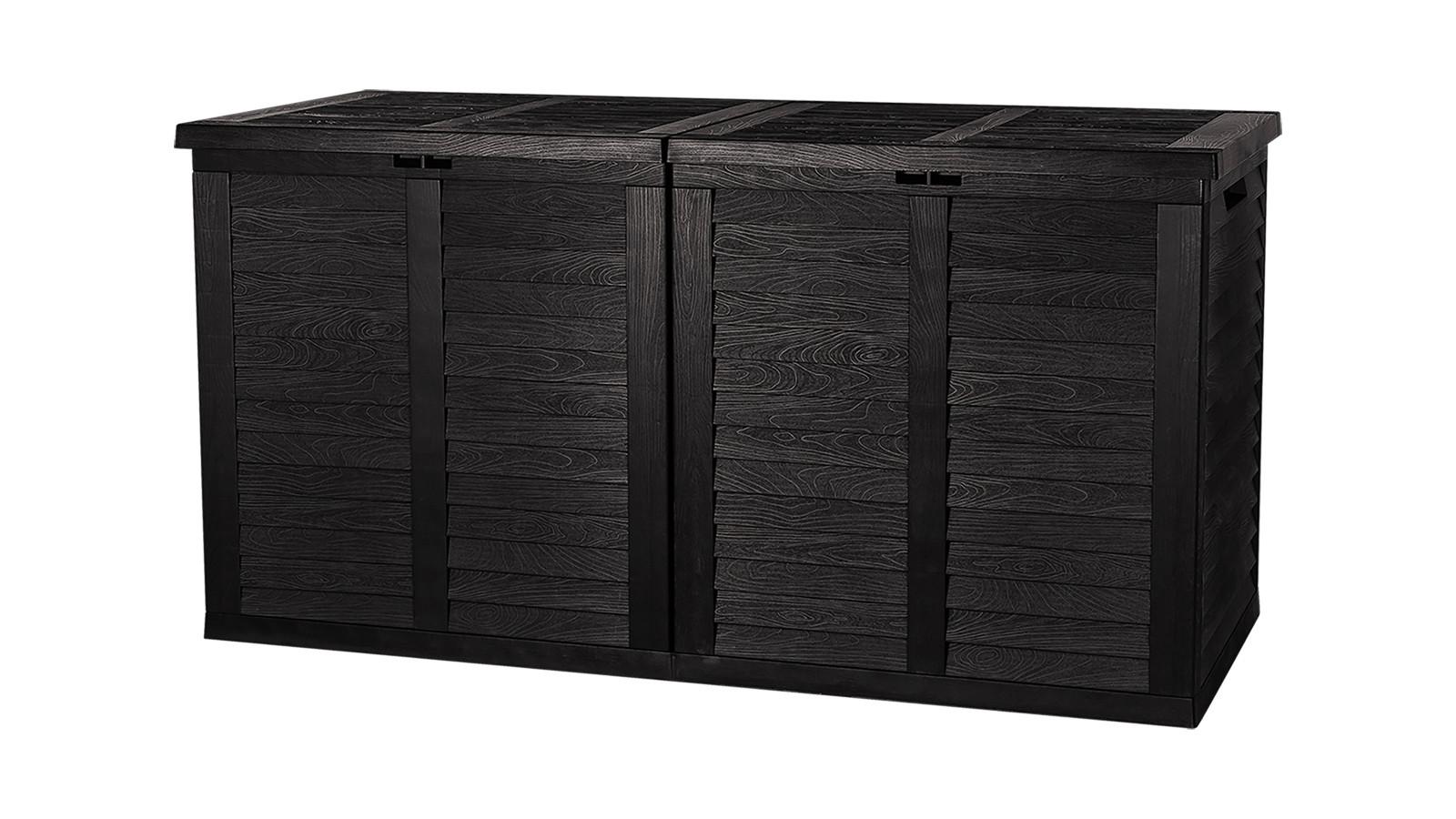 Kissenbox XXL Loungekissenbox 155x80x66 cm 750l Anthrazit - Anthrazit, Basics, Kunststoff (155/80/66cm)