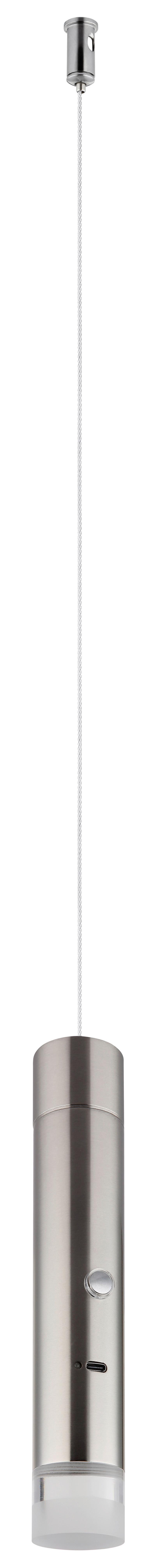 ZÁVĚSNÉ LED SVÍTIDLO PELO - čiré/barvy niklu, Design, kov/plast (38/120cm) - Globo