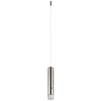 ZÁVĚSNÉ LED SVÍTIDLO PELO - čiré/barvy niklu, Design, kov/plast (38/120cm) - Globo