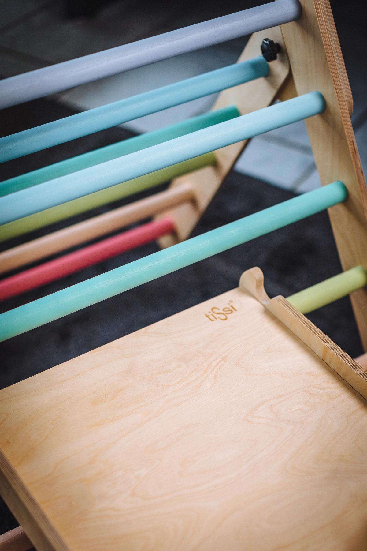 Kinderrutsche Multicolor, B/h/t: 83x38x6cm - Multicolor, Basics, Holz (83/38/6cm) - tiSsi