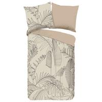 Wendebettwäsche Sym Beige 135x200 cm - Beige, Design, Textil (135/200cm)