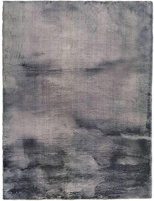 Fellteppich Misha Dunkelgrau 120x160 cm Polyester - Dunkelgrau, Textil (120/160cm) - Luca Bessoni