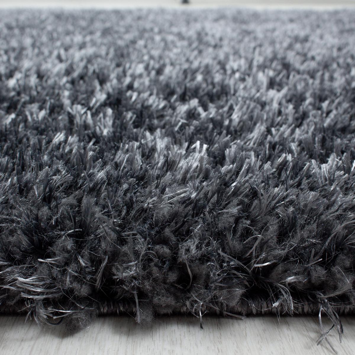 Hochflor Teppich Grau Brilliant 280x370 cm - Grau, Basics, Textil (280/370cm)