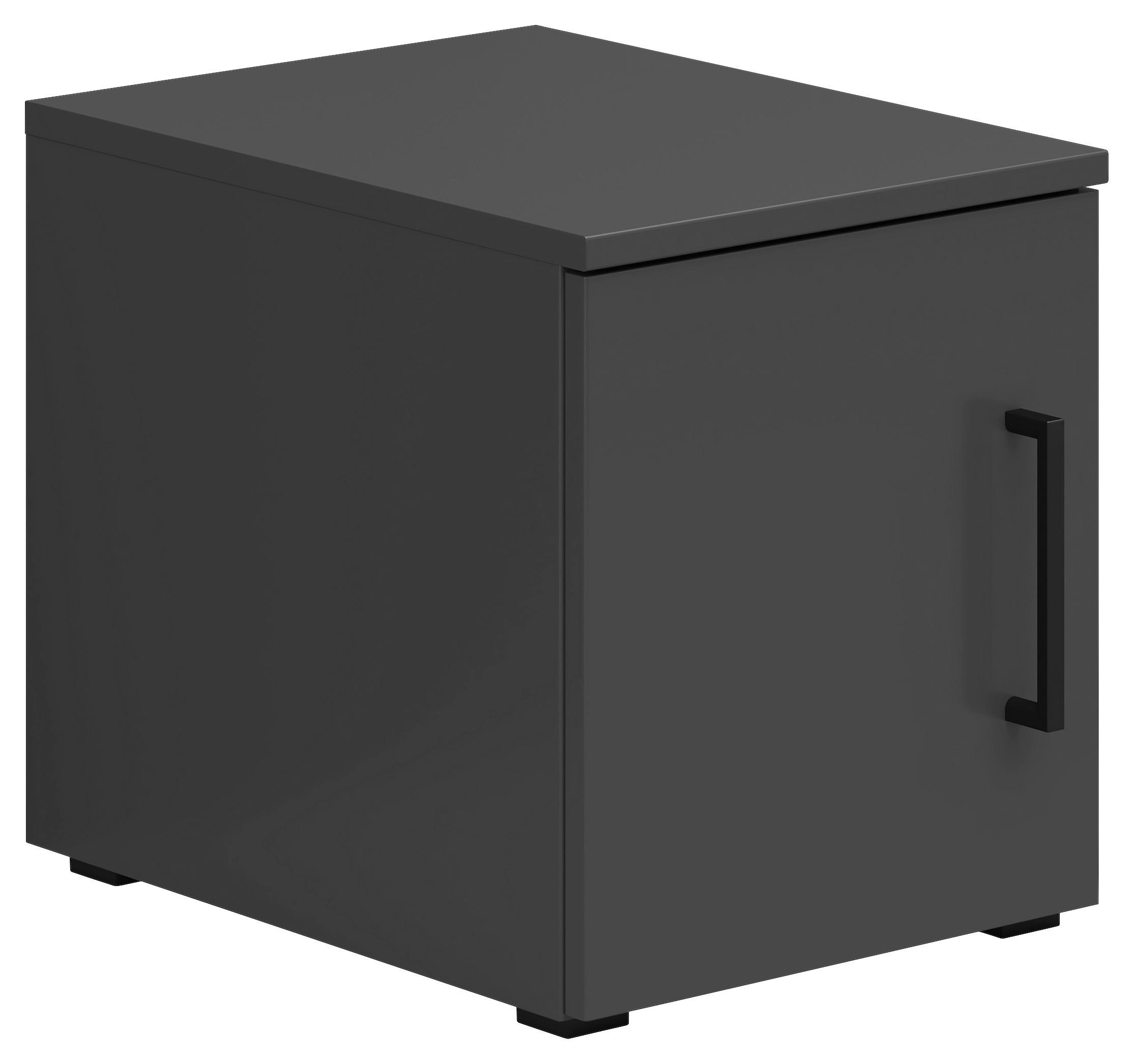 Nadstavec na skriňu Cabinet š: 30 cm - čierna/grafitová, Modern, kompozitné drevo/plast (30/35/40cm)