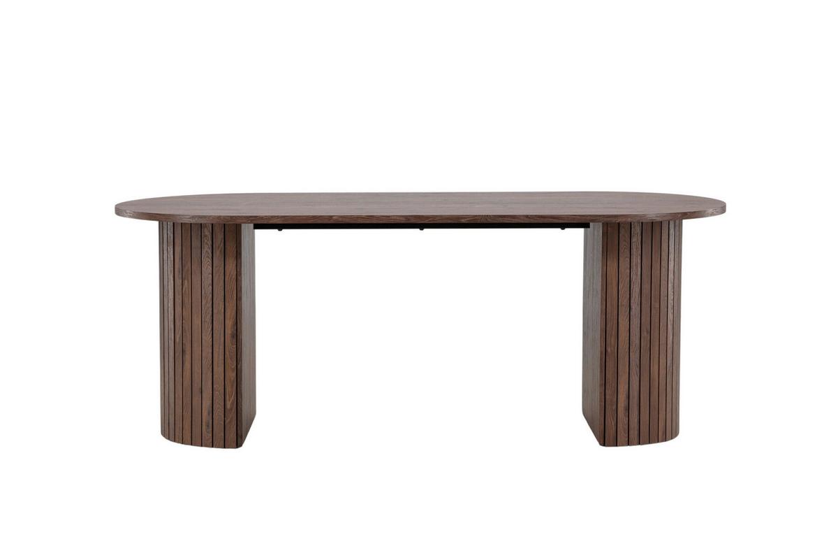 ESSTISCH Härön, Braun B: 200 cm - Braun, MODERN, Holz/Metall (200/90/75cm) - Livetastic