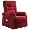Fernsehsessel Nino Rot B: 76 Cm - Dunkelgrün/Rot, Design, Textil (76/106/94cm) - Livetastic
