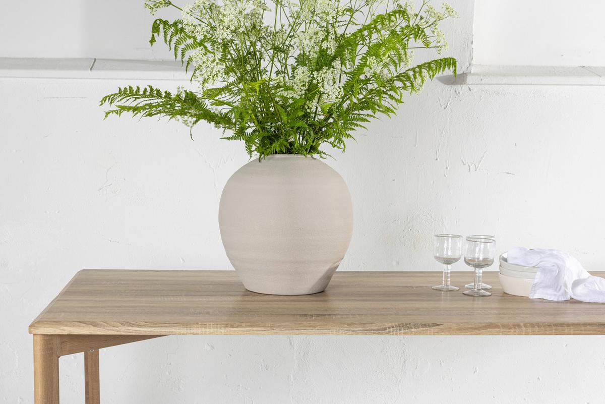 Esstisch Damon - Beige, Design, Holzwerkstoff/Metall (200/90/75cm) - Livetastic