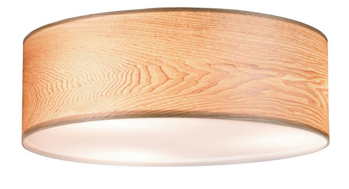 Deckenleuchte Ø 45 cm 3-Flammig dimmbar - Rotbraun, Basics, Holz/Metall (45/15cm) - Paulmann