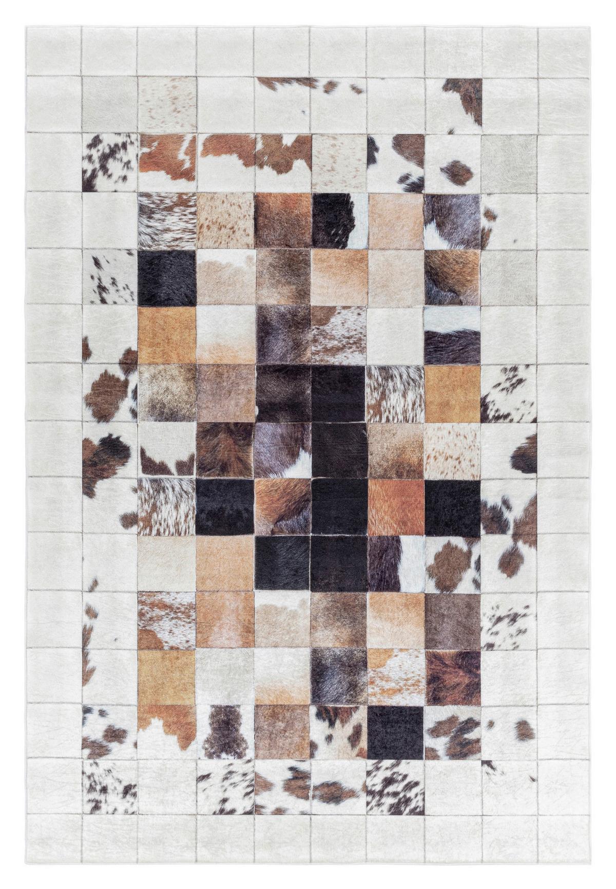 Flachwebteppich Fiesta - Creme, Design, Textil (160/230cm) - Novel