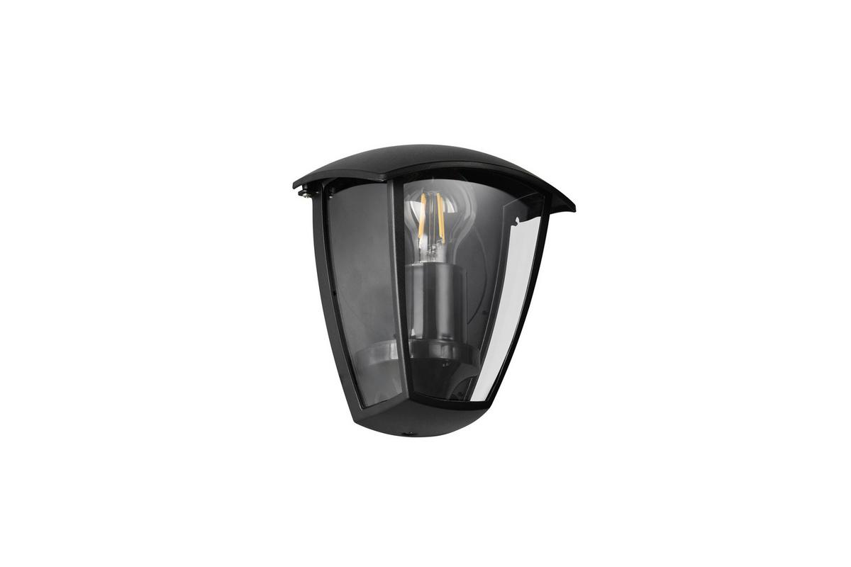 Außenwandleuchte 263260332 Venta - Klar/Schwarz, KONVENTIONELL, Kunststoff/Metall (18/13/20cm) - Trio Leuchten