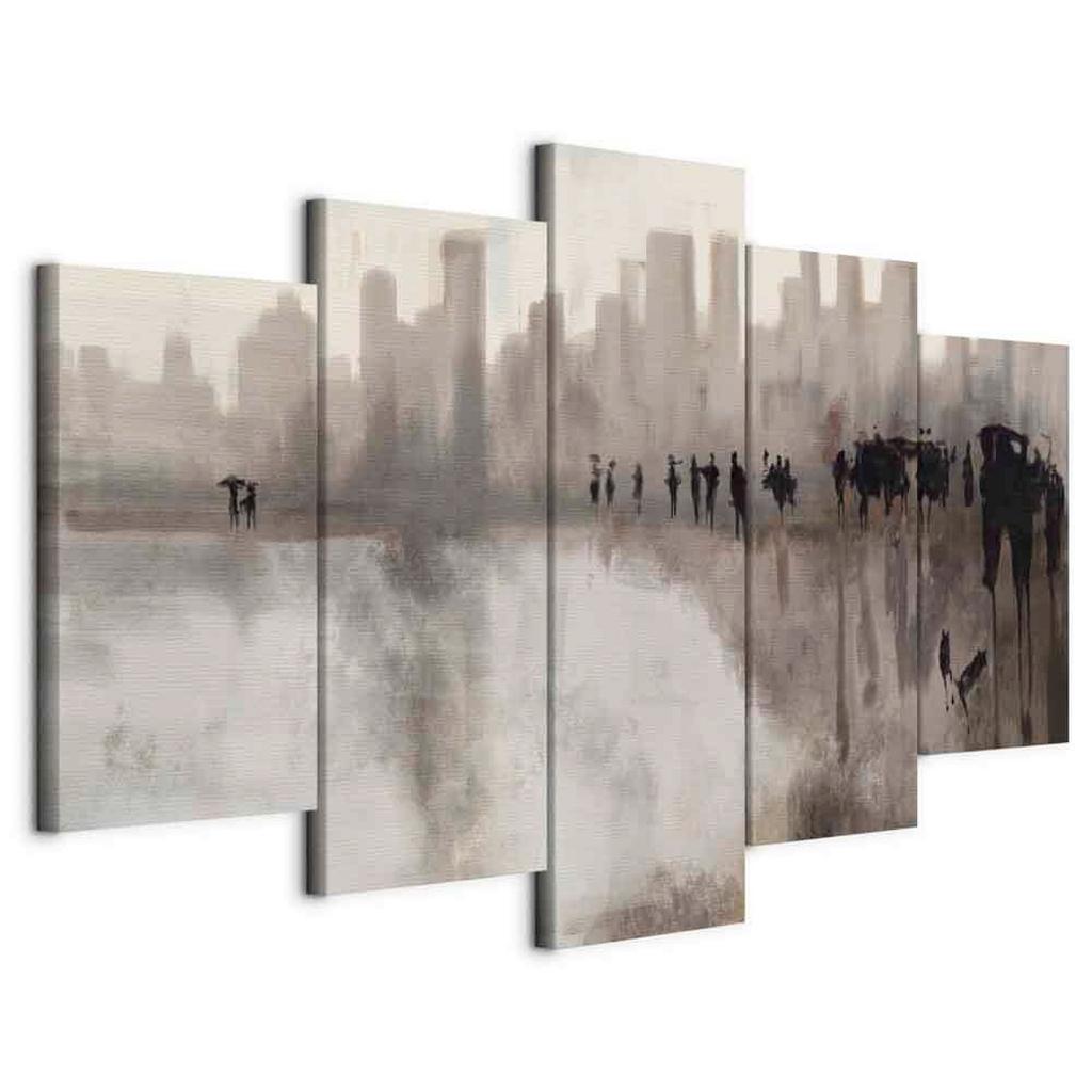 LEINWANDBILD Grau Beige B: 200 cm
