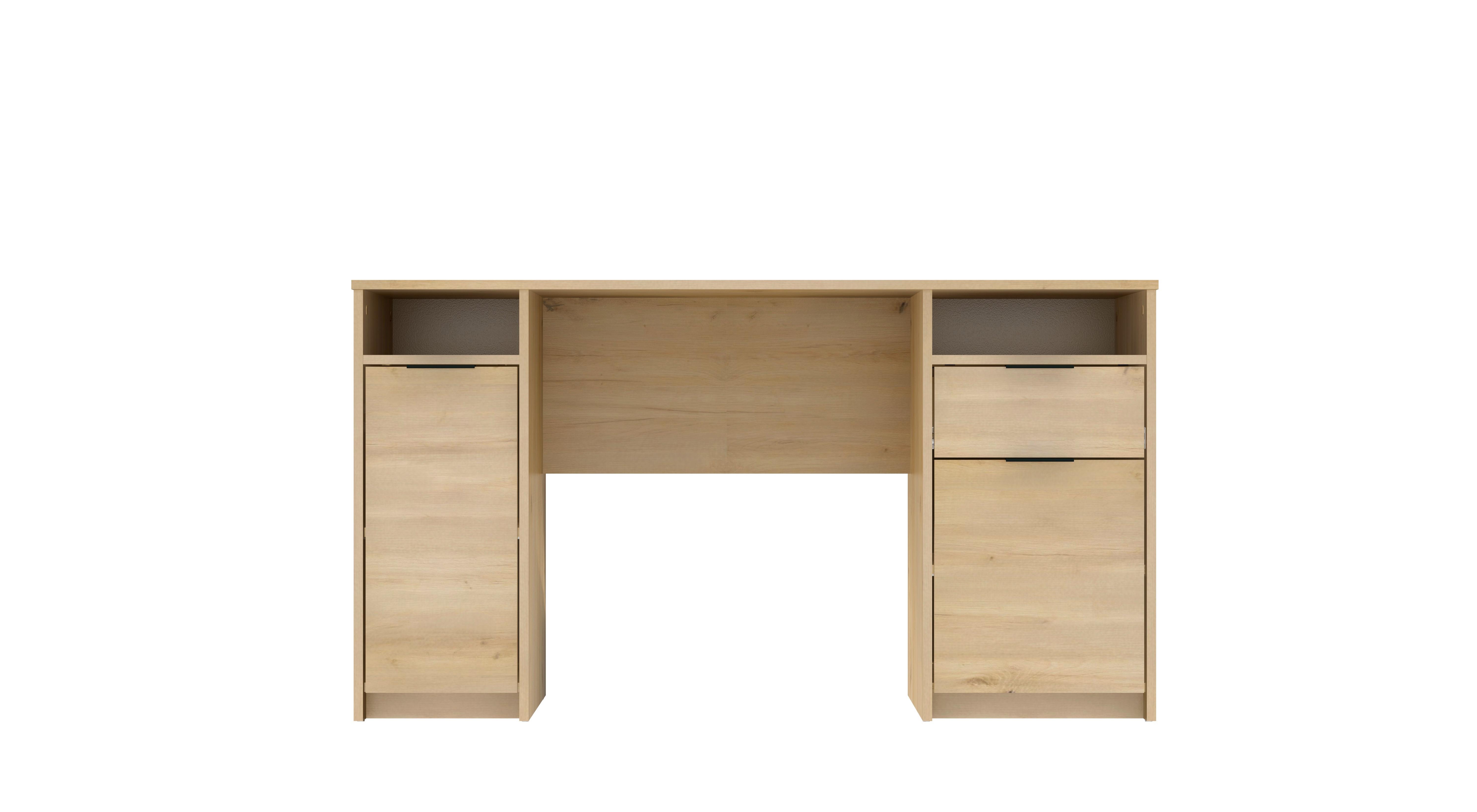 Schreibtisch Urbano Eiche Artisan B: 138 cm - Eiche Artisan, MODERN, Holzwerkstoff (138/76/57cm)