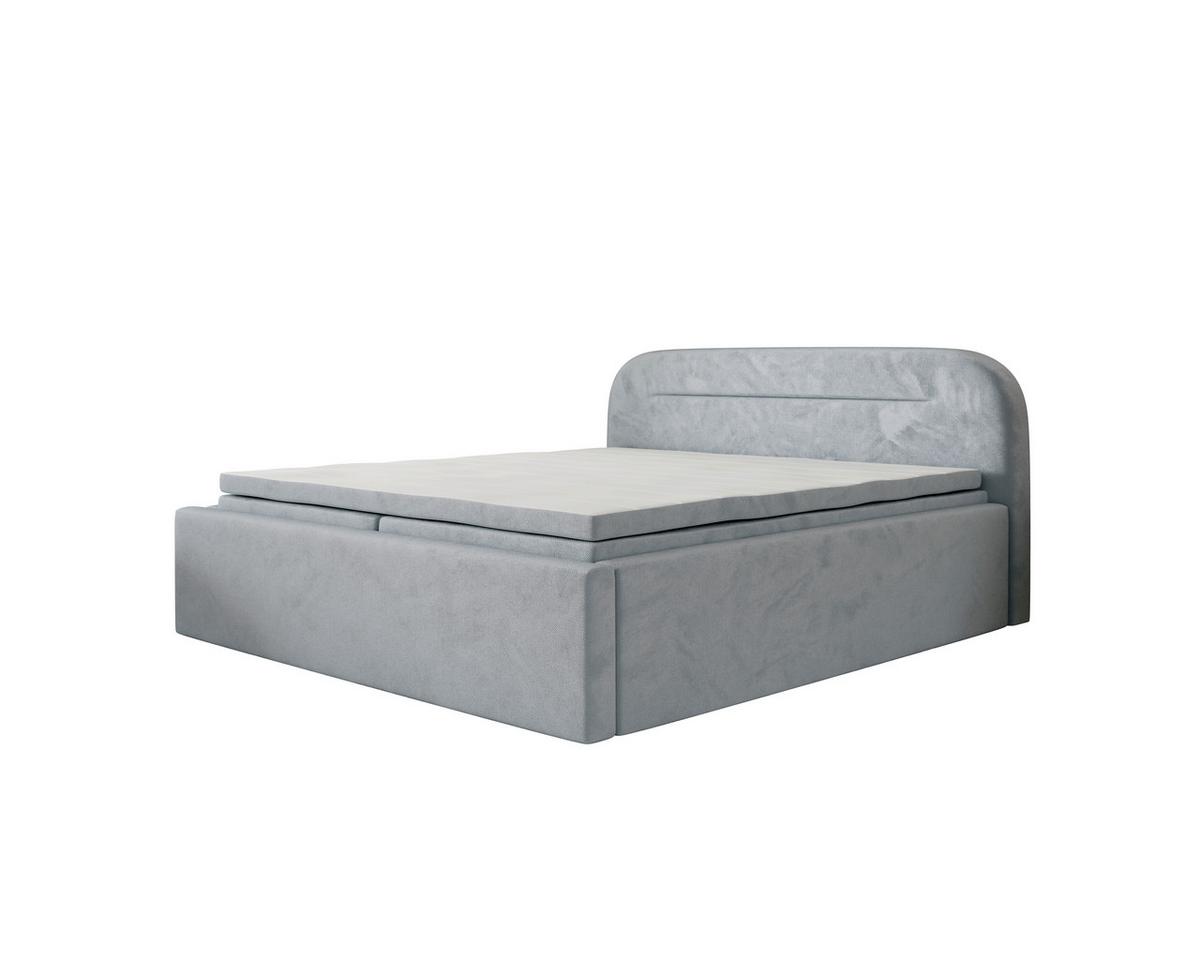 Boxbett Zako 3 Grau LF: 180x200cm - Grau, MODERN, Textil (180/200cm) - MID.YOU