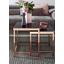 Beistelltisch 2er-Set Glas Schwarz + Kupferfarben - Schwarz/Kupferfarben, Design, Glas/Metall (48/46/36cm) - Livetastic Beistelltisch 2er-Set Glas Schwarz + Kupferfarben - Schwarz/Kupferfarben, Design, Glas/Metall (48/46/36cm) - Livetastic