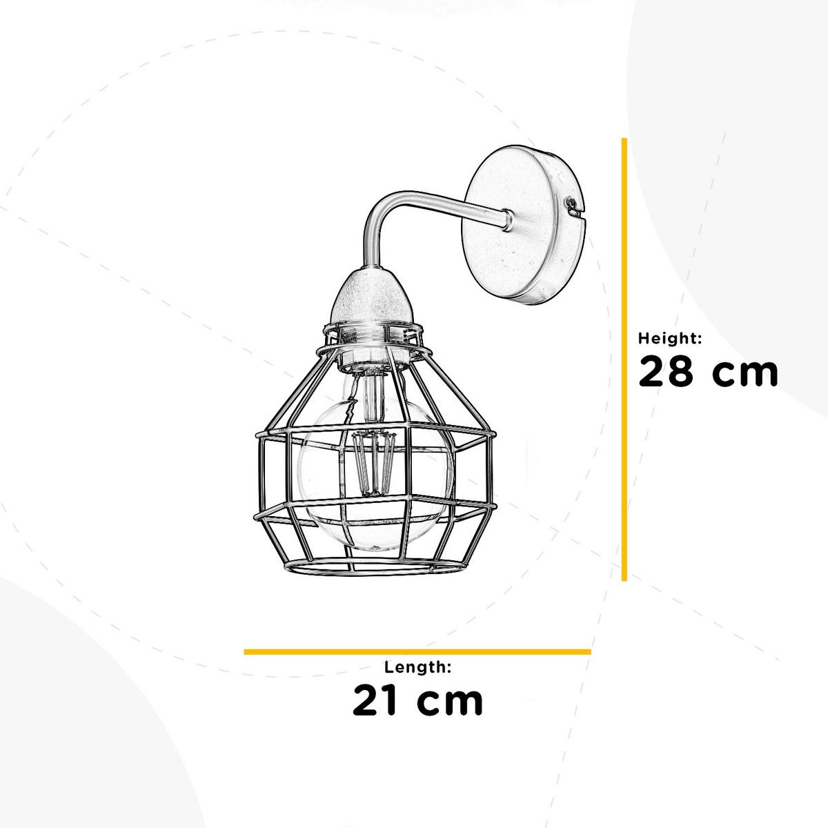 Wandleuchte 4859/App - Schwarz, Basics, Metall (16/23cm)