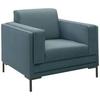 Sessel Looks Vii - Silberfarben/Petrol, Design, Textil (97/82/90cm) - LOOKS by W.Joop