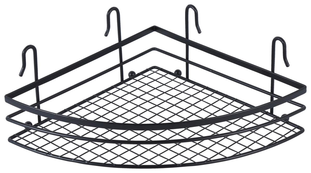 Duschregal Napoli 4 B992484-4 - Schwarz, KONVENTIONELL, Metall (27,5/8,5/20cm) - Ondega