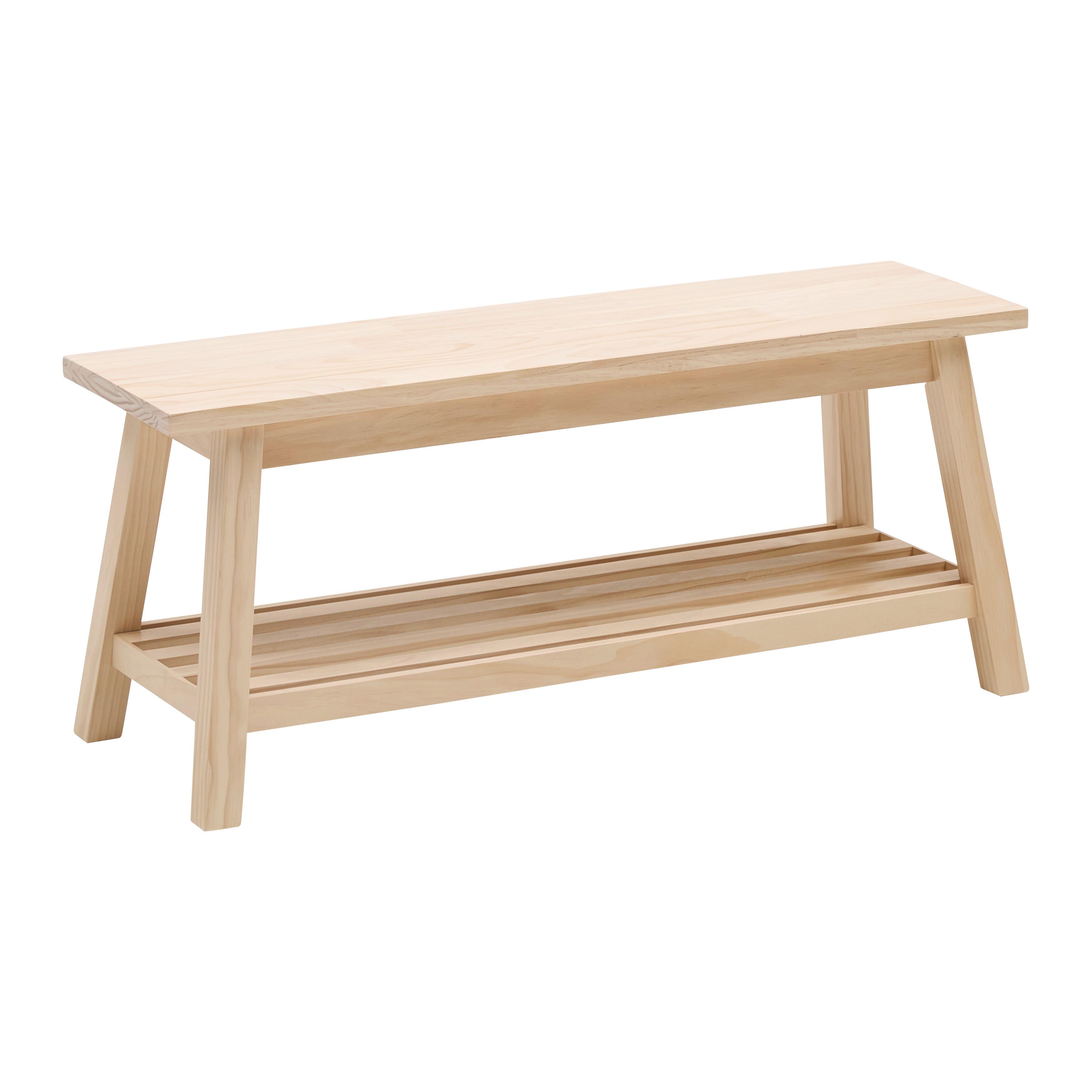 VÍCEÚČELOVÁ LAVICE FIDUS I -TREND- - přírodní barvy, Konvenční, dřevo (90/26/38cm) - Mömax