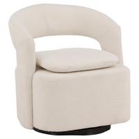 Sessel Laurel - Weiß, Design, Textil/Metall (69/75/72cm) - Livetastic