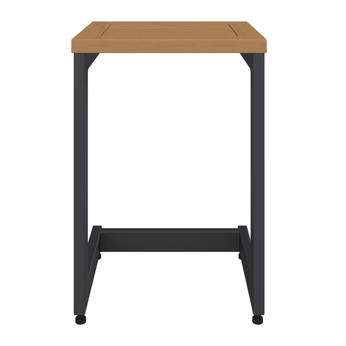 Záhradná lavica LOAN - sivá/antracitová, Modern, kov/drevo (210/84/78cm) - Bessagi Garden