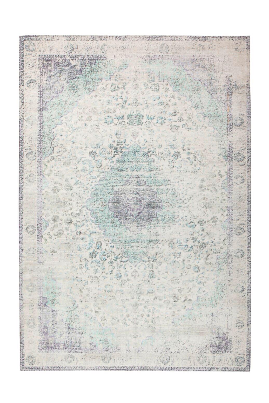 Flachwebteppich Creme,mintgrün Vintage 8401, Bxl: 200x290 Cm