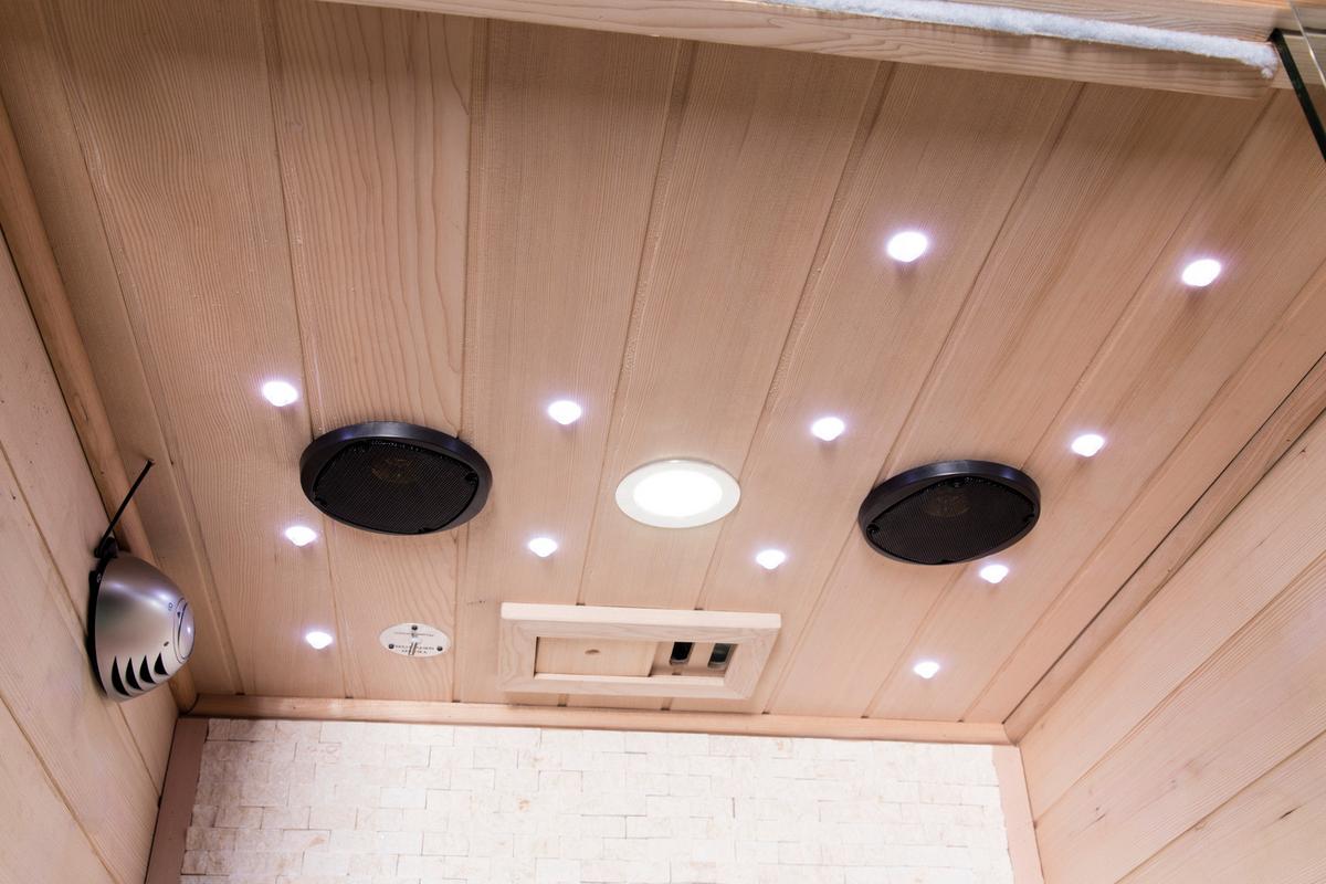 Infrarotkabine 1 Person 90x200x90 cm Stockholm - Naturfarben, MODERN, Holz (90/200/90cm)