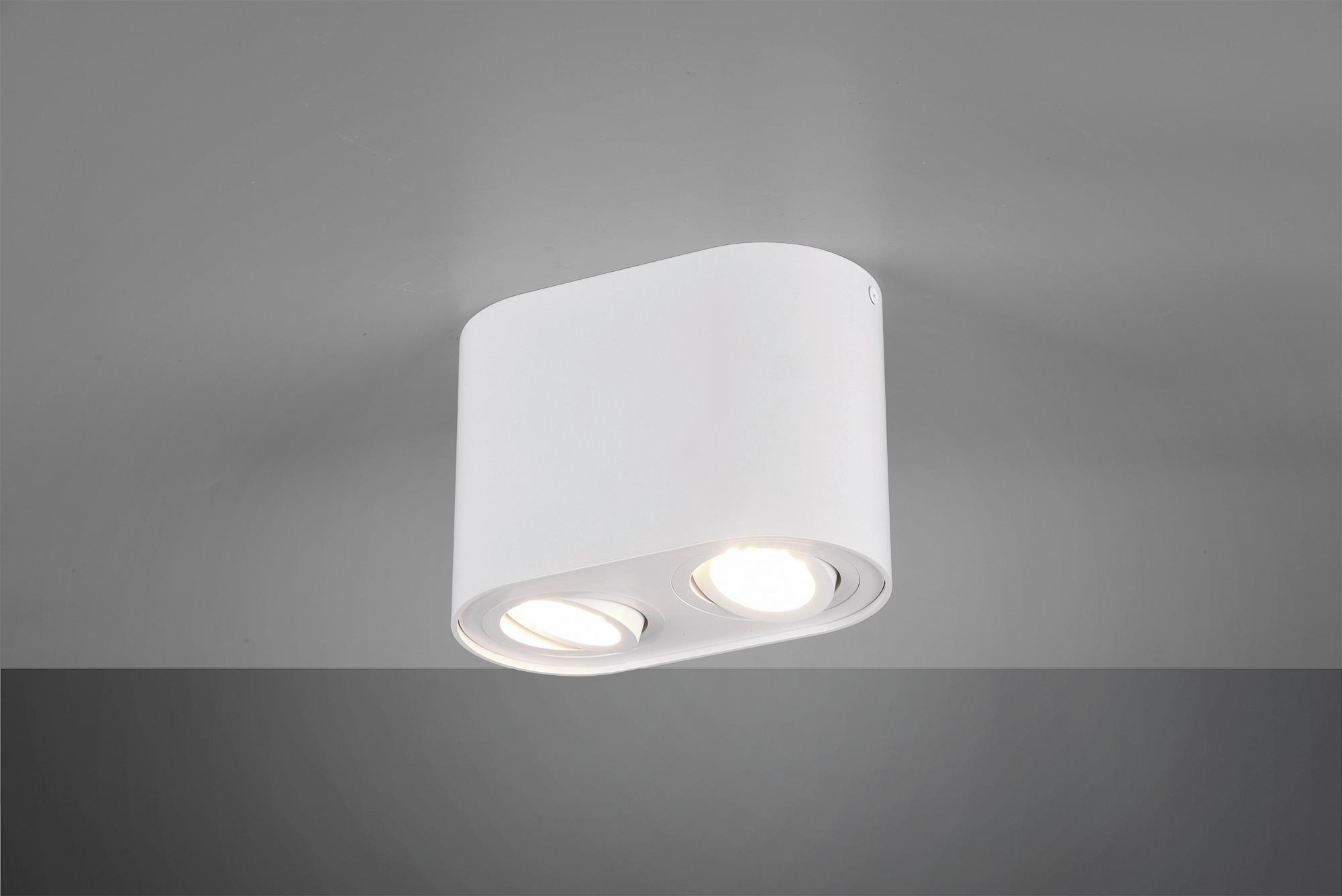 Aufbauleuchte Cookie B: 17,8 cm Weiß Max. 35 W - Design (17,8/12,5/9,6cm) - Trio Leuchten
