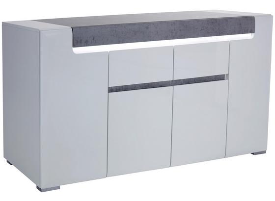 Komoda Sideboard Toronto - sivá/biela, Moderný, kompozitné drevo (190/85/42,2cm) - Ombra Komoda Sideboard Toronto - sivá/biela, Moderný, kompozitné drevo (190/85/42,2cm) - Ombra