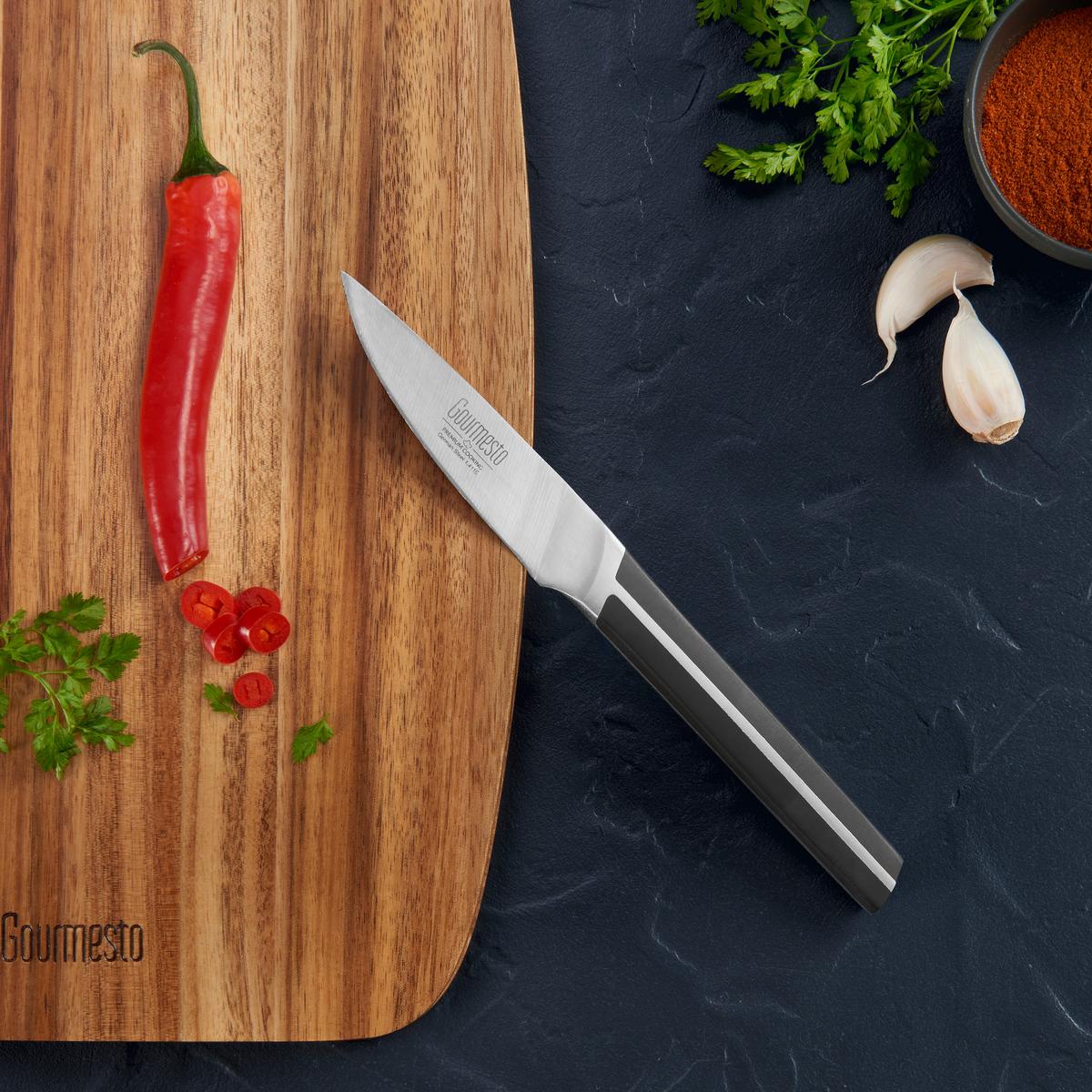 Nôž Profi Line, čepel: 8,75 cm - farba ušľachtilej ocele, Konventionell, kov (21cm) - Gourmesto