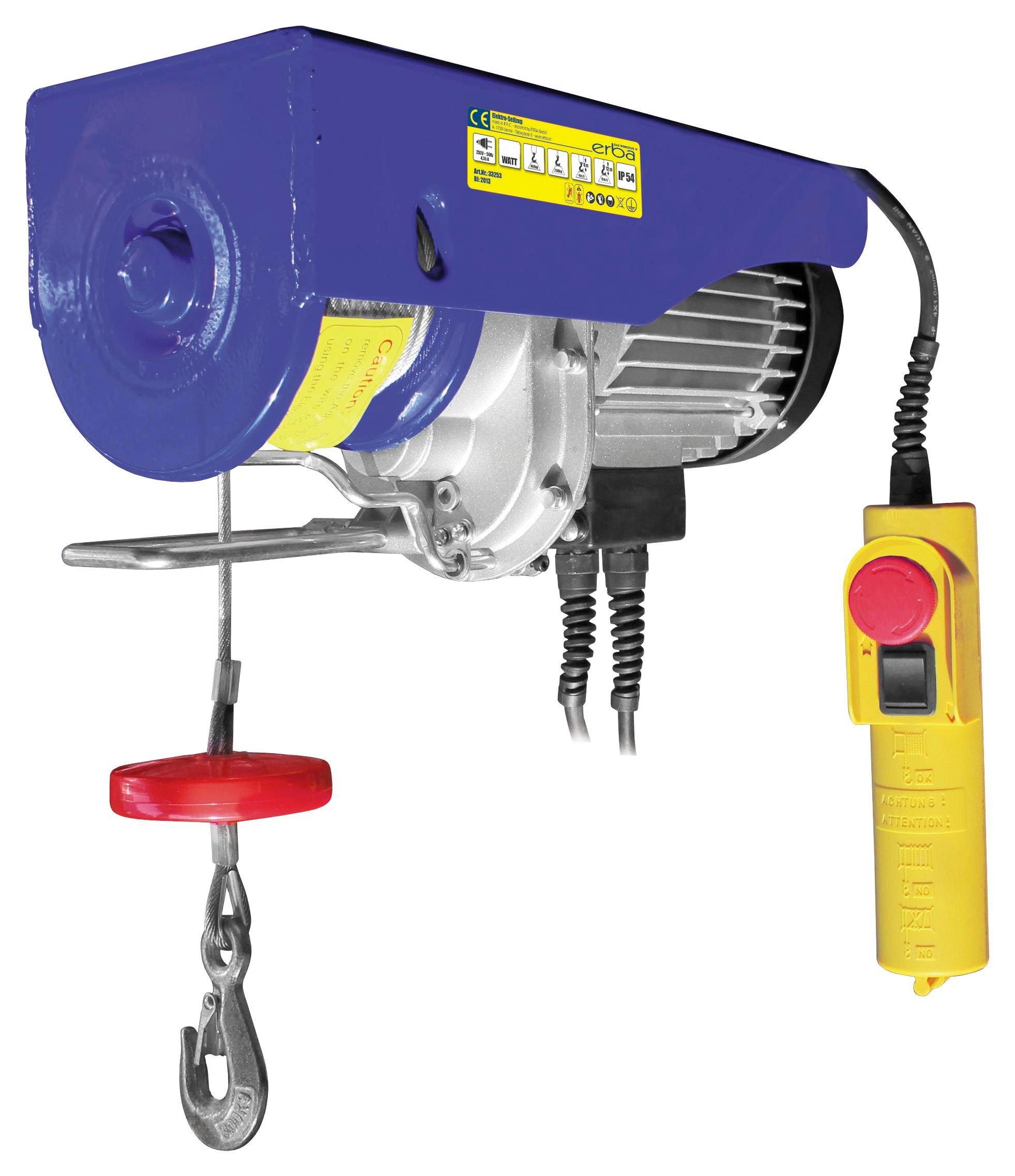 Elektro-Seilzug                                                  125/250 Kg 33252 - Blau, MODERN, Kunststoff/Metall (36/23/14,5cm) - Erba