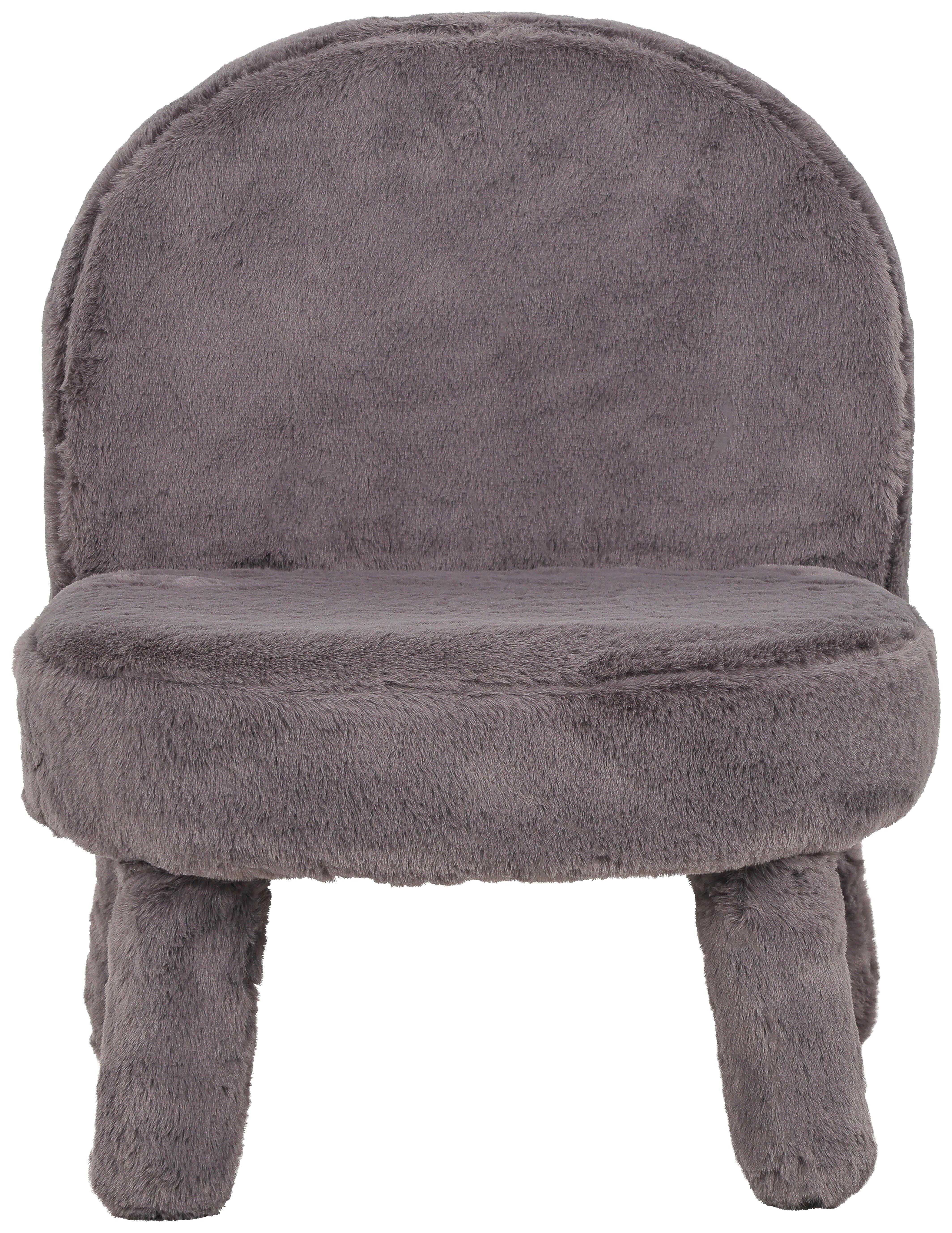 Dětská čalouněná židle CORTO potah šedý - šedá, Moderní, dřevo/textil (39/48/44cm) - Mömax