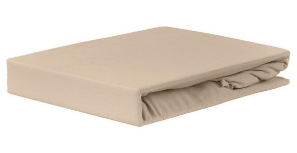 Spannleintuch Jardena Sandbeige 100x200 cm Baumwolle - Creme, KONVENTIONELL, Textil (90-100/200cm) - James Wood