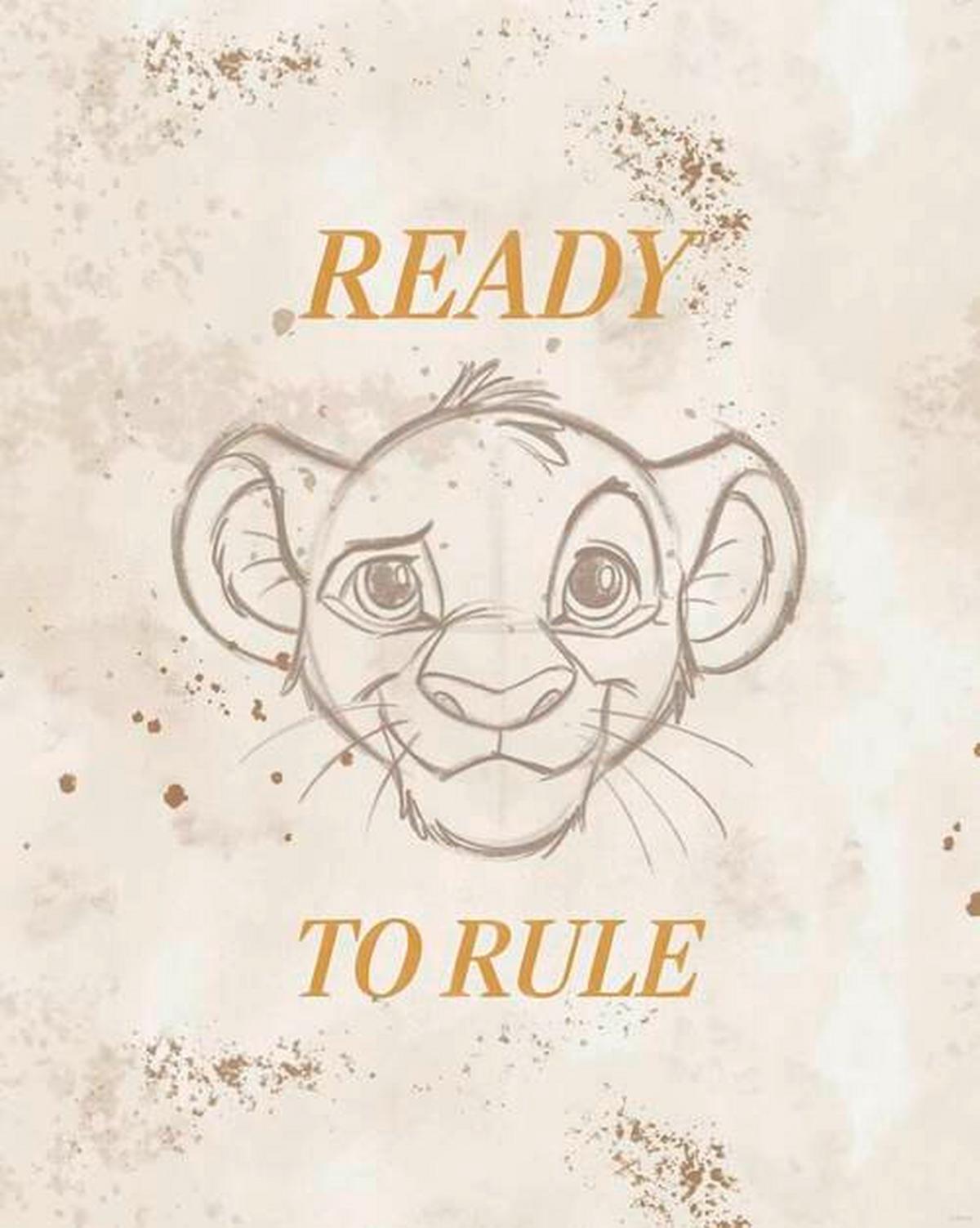 Kinderbild König Der Löwen Multicolor, B/H: 50x70cm - Multicolor, Basics, Papier (50/70cm) - Disney