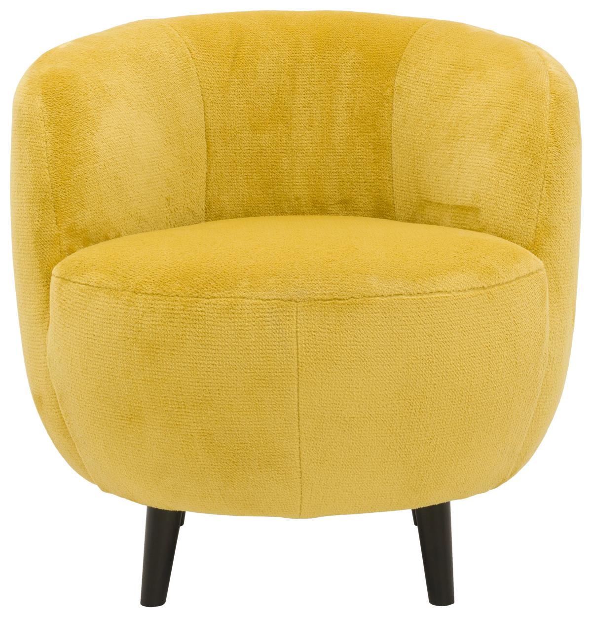 Sessel Looks Xiv - Gelb/Schwarz, Design, Textil (72/72/76cm) - LOOKS by W.Joop