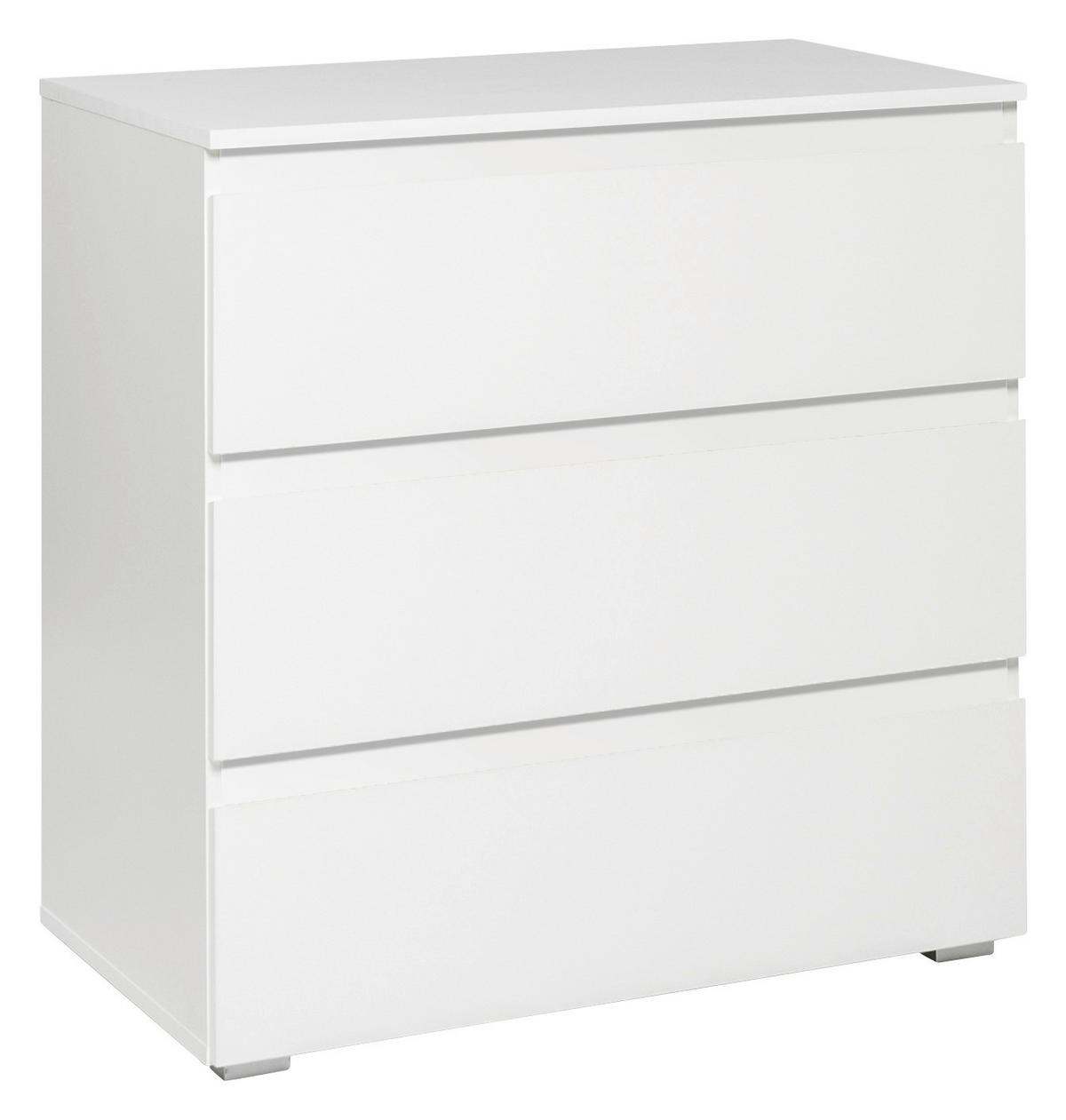 Komód Image 5 80/80 Cm - fehér, Konventionell, faalapú anyag (80/80/45cm) - Livetastic