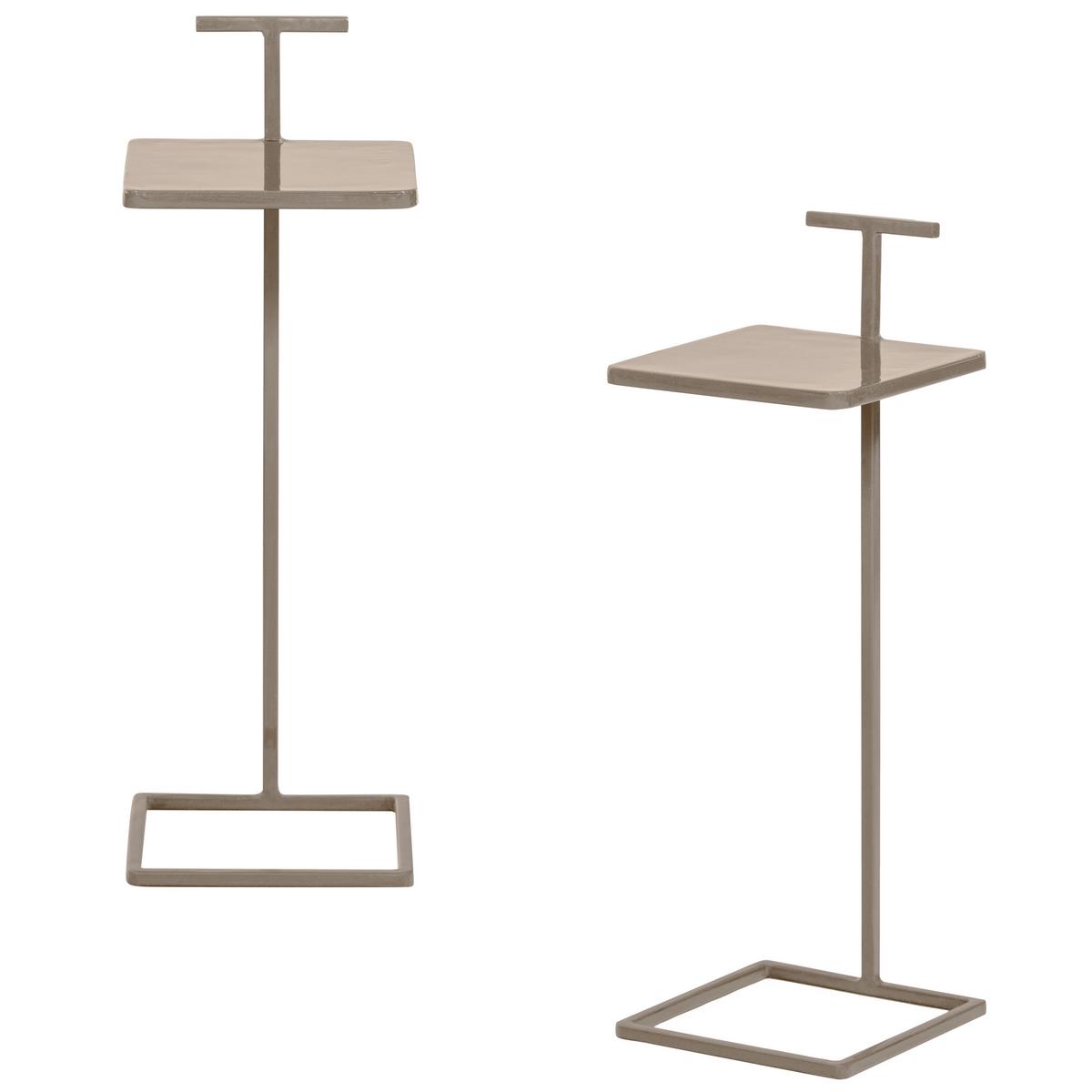 Beistelltisch Toste Sandfarben B: 22 cm - Sandfarben, Design, Metall (22/22/64cm) - Livetastic