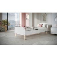 Kinder-/Juniorbett Emma Weiß B: 90cm - Birkefarben/Buchefarben, MODERN, Holz/Holzwerkstoff (90/180cm) - MID.YOU